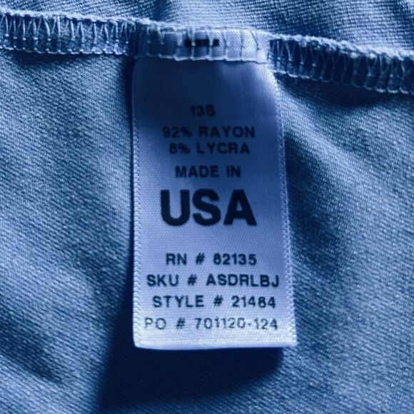 Fresh Produce Dress Women M Blue Emma Floral Pullover Stretch Cottage Comfy USA - Picture 4 of 11